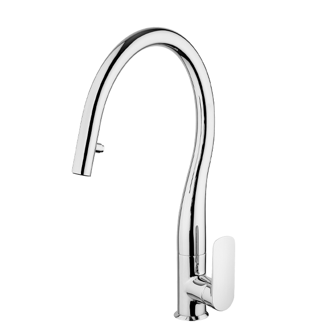 Latoscana Brushed NickelSingle Handle Pull-down Spray kitchen Faucet Spout Rotates 09PW591D
