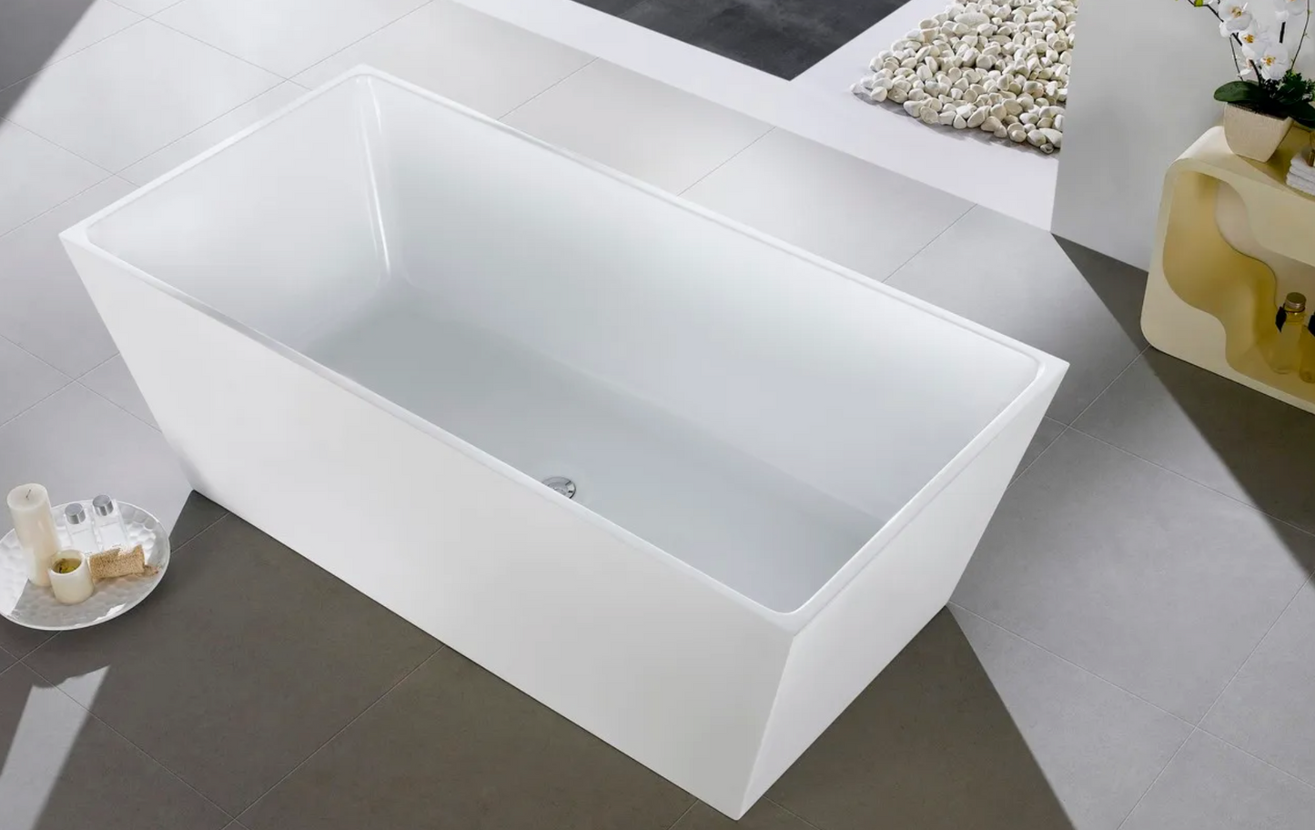 Kube Squadra 59″ Acrylic Composite Standing Bathtub KFST5059