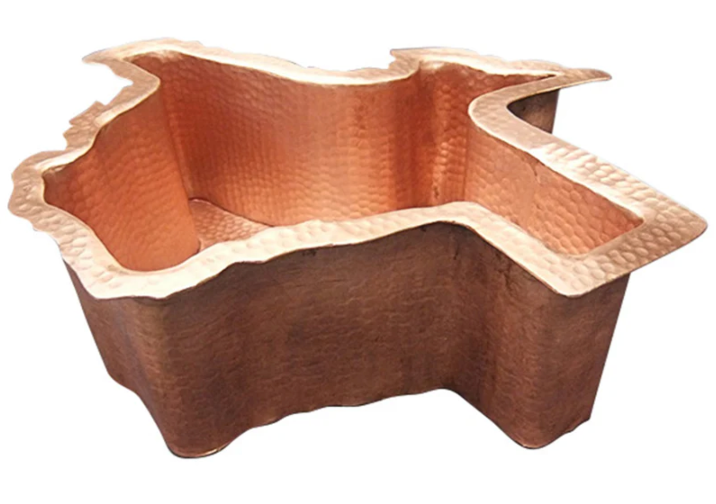 The Copper Design Innova Copper Bar Sink Texas Design CBSTXS-171656G17BR
