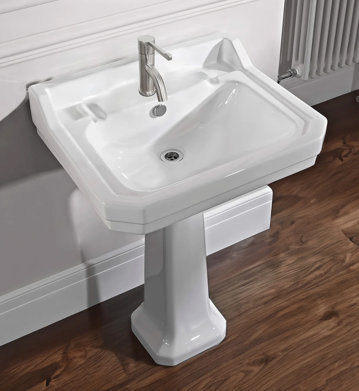 Whitehaus Traditional Pedestal with Large Rectangular Bowl B112M-P (SOLD OUT)