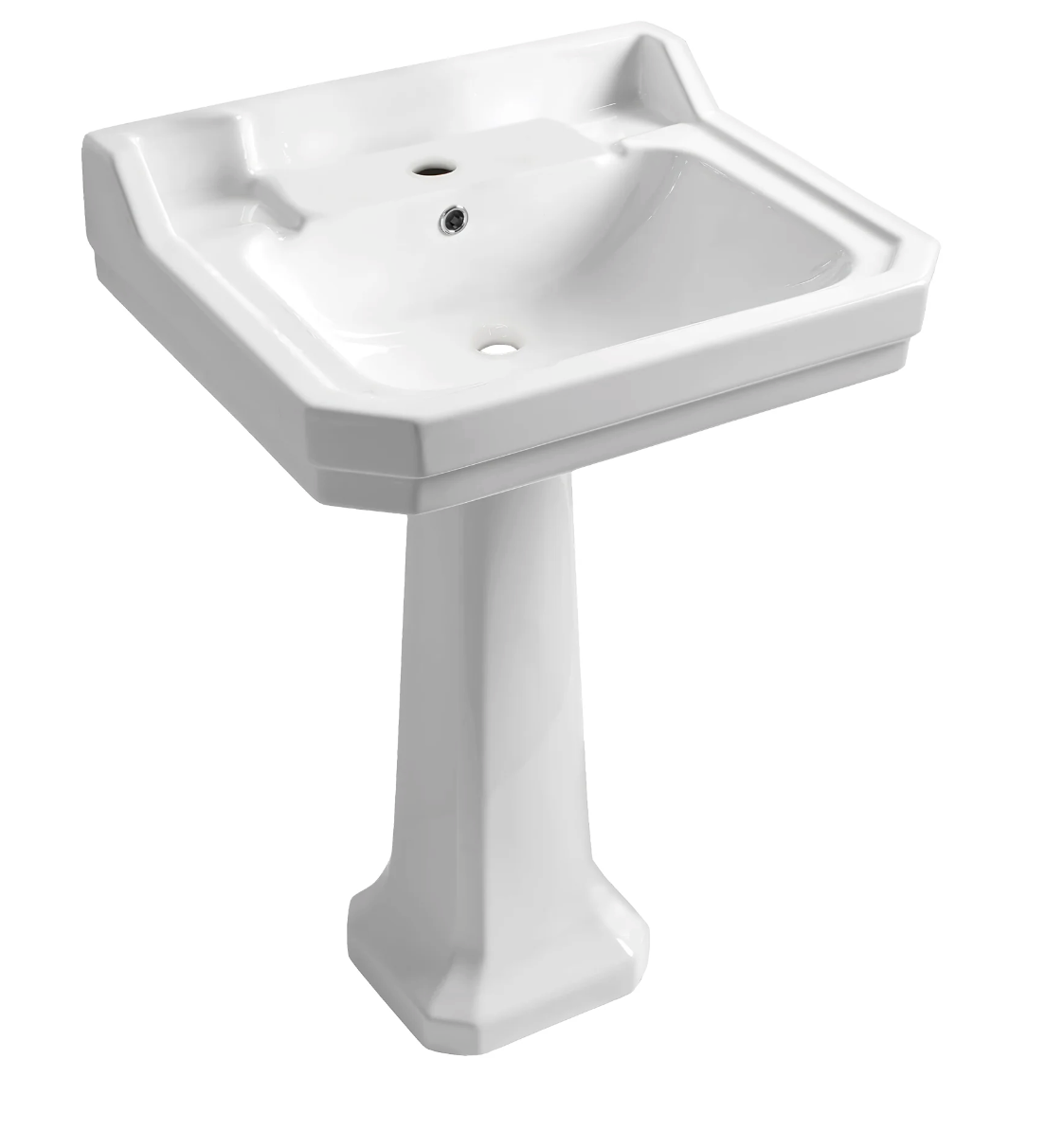 Whitehaus Traditional Pedestal with Large Rectangular Bowl B112M-P (SOLD OUT)