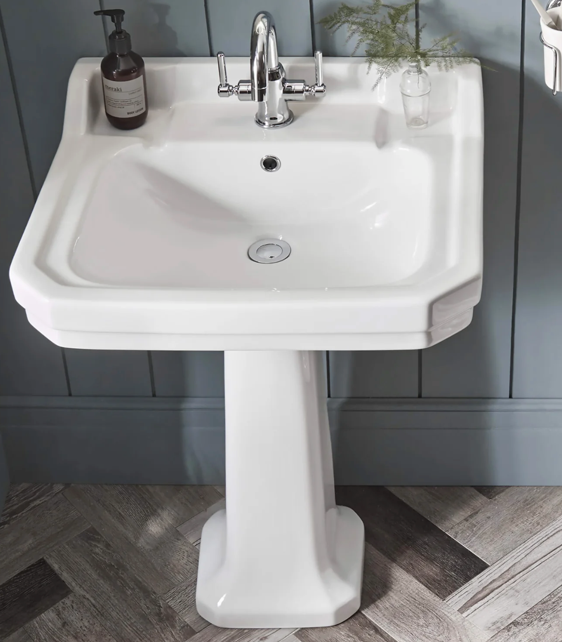 Whitehaus Traditional Pedestal with Large Rectangular Bowl B112M-P (SOLD OUT)