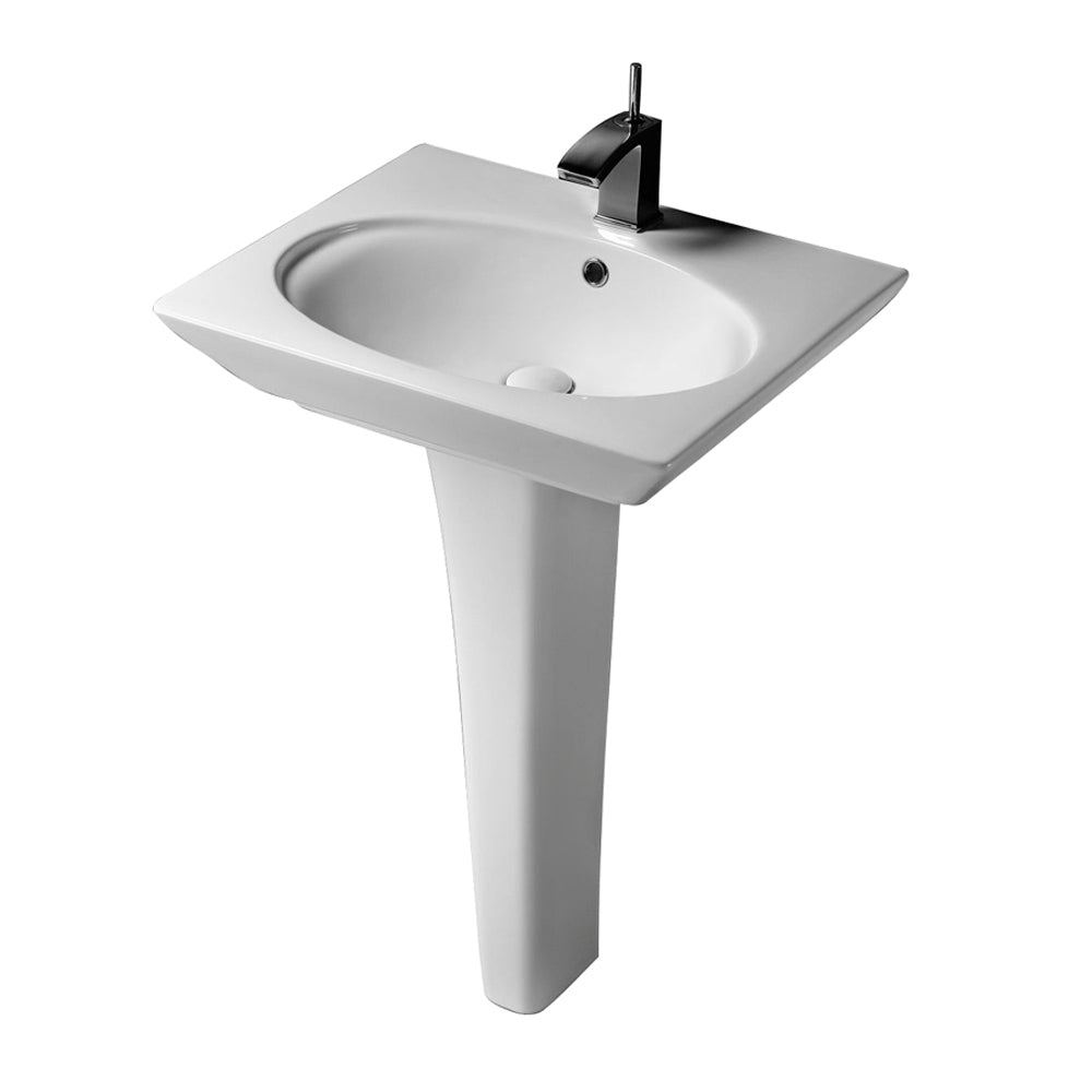 Barclay Opulence Pedestal Lavatory – “Hers” 3-371WH