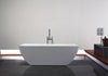 Kube Contemporanea 67'' White Free Standing Bathtub