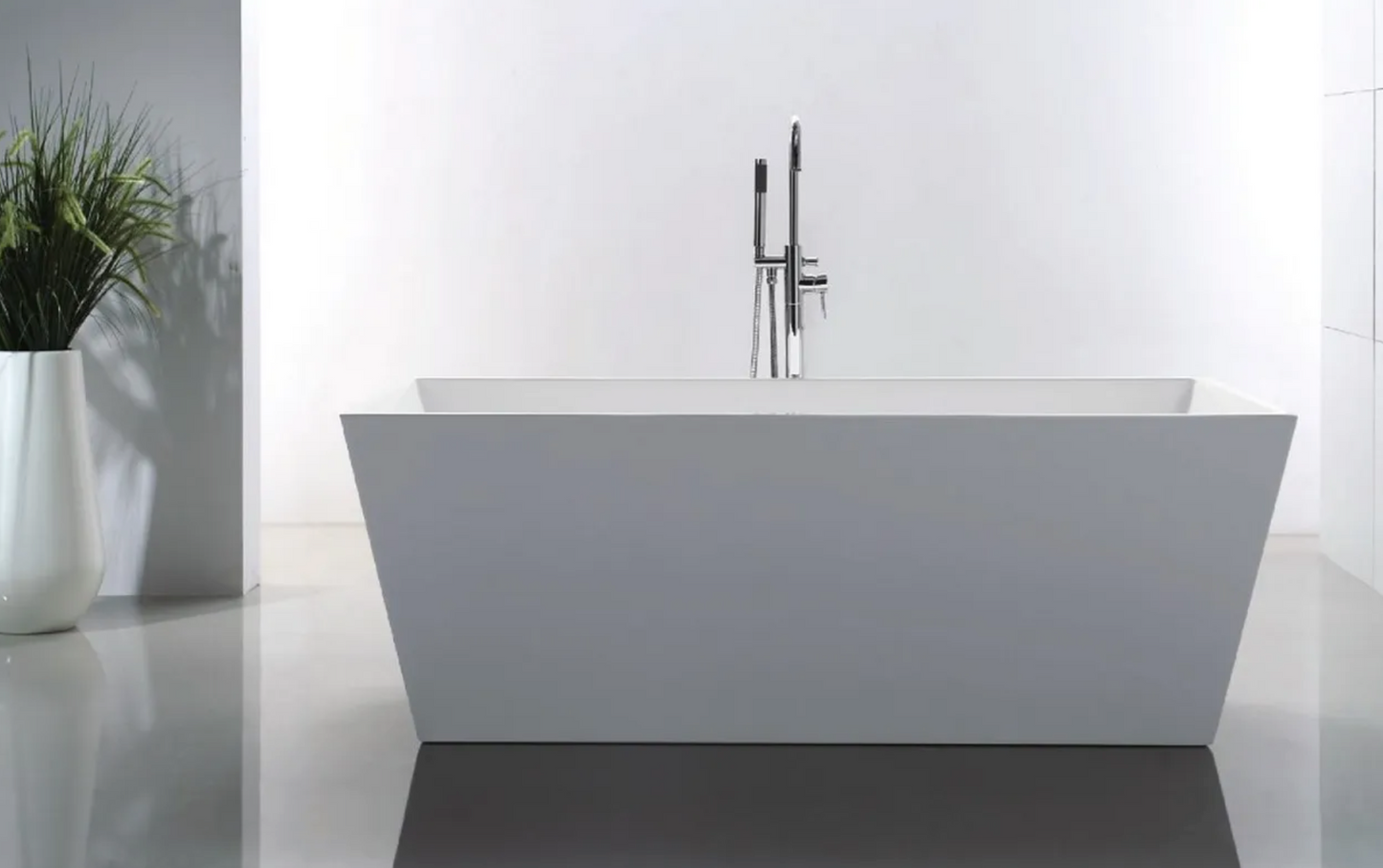 Kube Squadra 59″ Acrylic Composite Standing Bathtub KFST5059