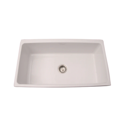 BARCLAY Hinton Single Bowl Fireclay Apron-Front Sink FSSB1004-BQ