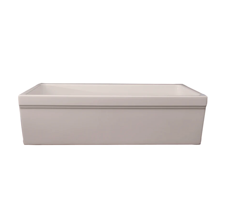 BARCLAY Hinton Single Bowl Fireclay Apron-Front Sink FSSB1004-BQ