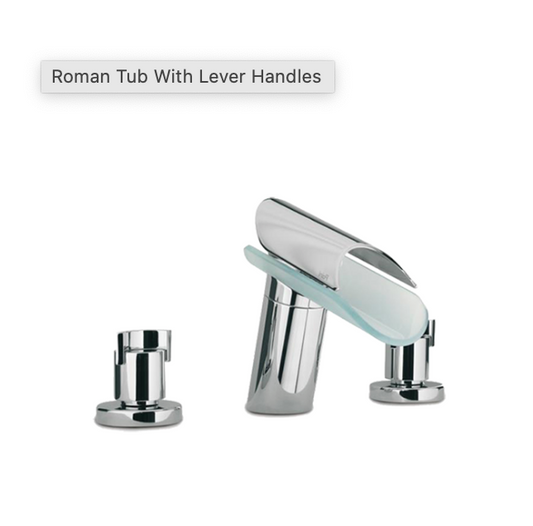 Latoscana MORGANA CHROME Roman Tub With Lever Handles 73CR102VR