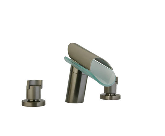 Latoscana MORGANA Brushed Nickel 8" Centers Widespread Lavatory Faucet 73PW214VR