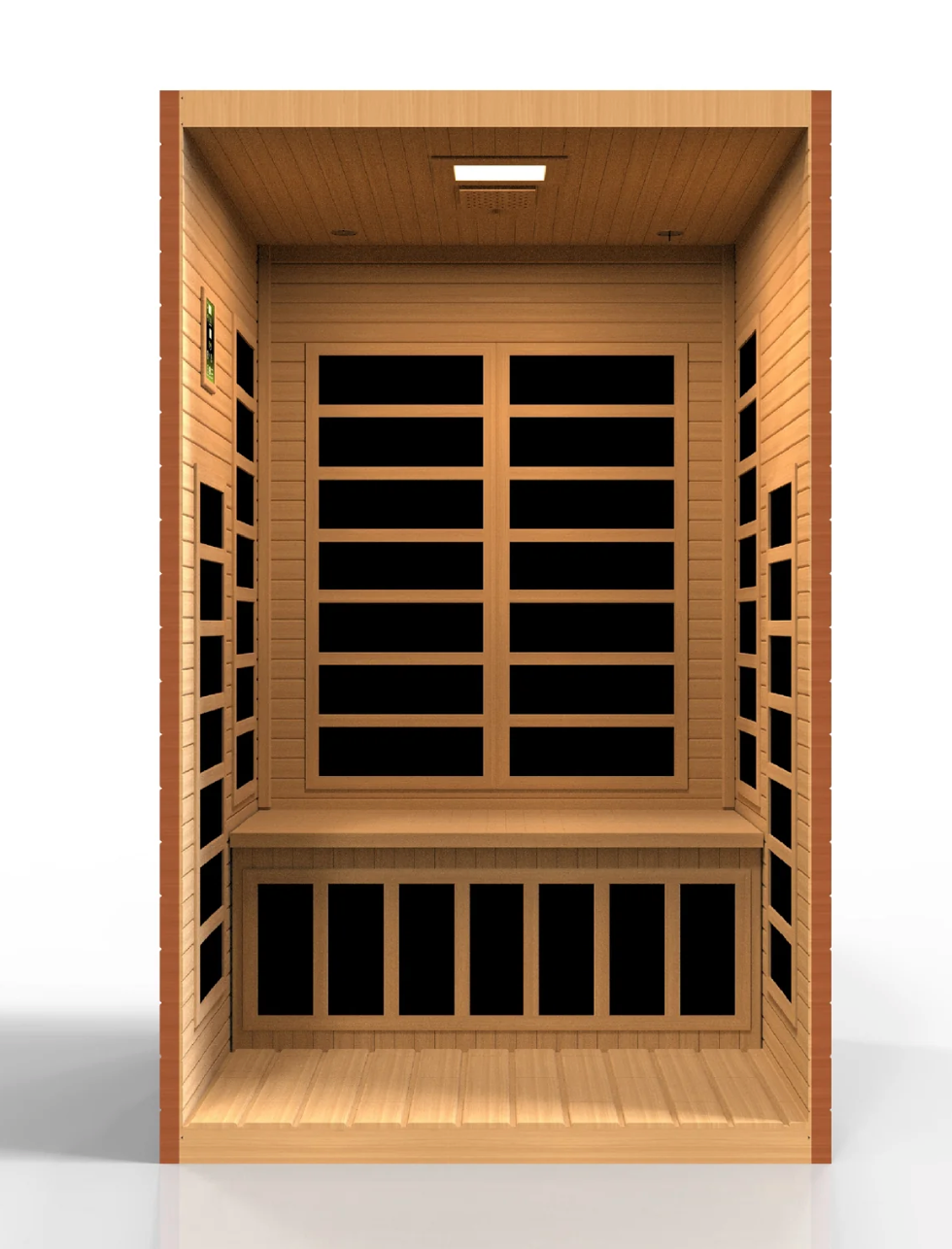 Golden Designs Santiago 2 Person Ultra Low EMF FAR Infrared Sauna DYN-6209-02