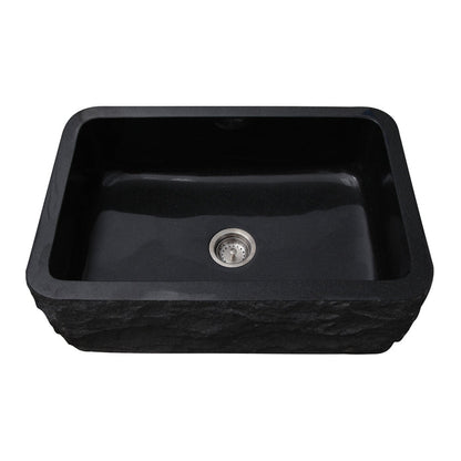 Barclay Birgitta Single Bowl Granite Apron-Front Sink FSGSB4014-GPBL
