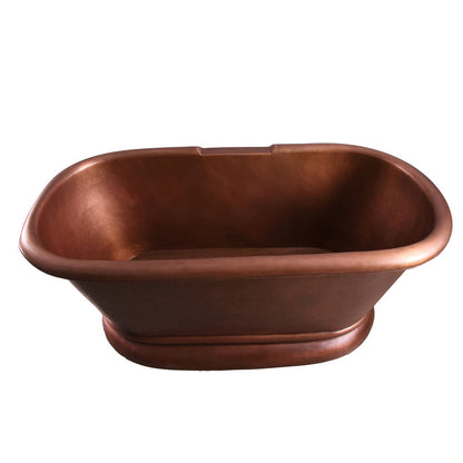 Barclay Reedley 61" Copper Double Roll Top Tub COTDRN61K-AC