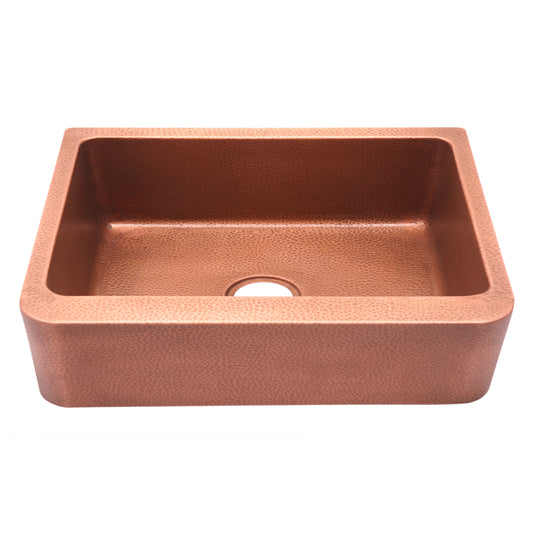 Barclay Avena Single Bowl Copper Apron-Front Sink FSCSB3118-AC