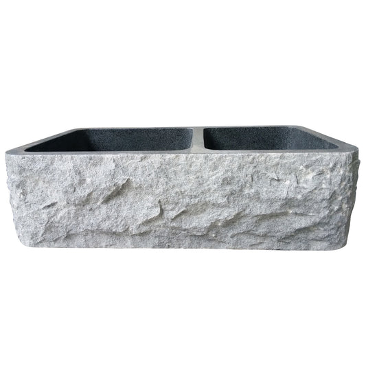 Barclay Brandi Double Bowl Granite Apron-Front Sink FSGDB4544-GPBG