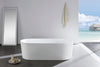 Kube Ovale 59'' White Free Standing Bathtub
