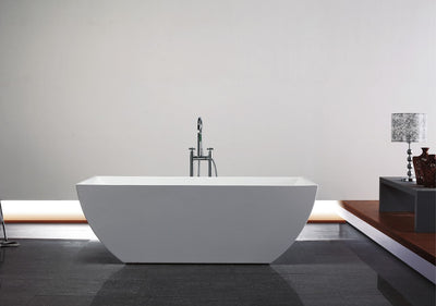 Kube Contemporanea 59'' White Free Standing Bathtub