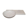 Gina Pedestal Basin, Left Bowl