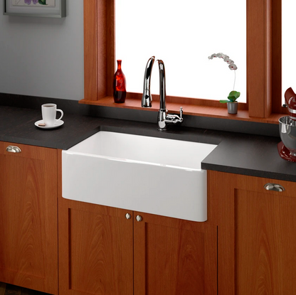 Barclay Hannah 33″ Single Bowl Fireclay Apron-Front Sink FS33R