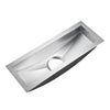 Barclay 22 Vedette Curved Stainless Steel Prep Sink