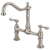 Barclay Guthrie Kitchen Bridge Faucet with Metal Lever Handles